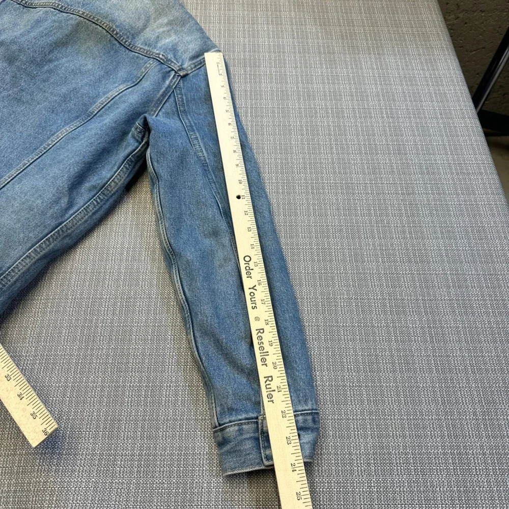 Levis‎ Sherpa Lined Denim Trucker Jacket Mens Medium Western Rancher Americana